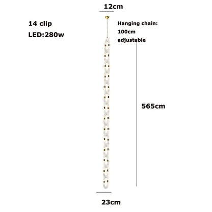 Decorbites™ Kristall-Goldkette-Hängelampe Deckenleuchte für die Hausdekoration