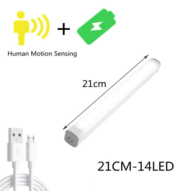 DecorBites™ LED Cabinet Light Wireless Dimming Rechargeable Motion Sensor Wardrobe Night Lamp