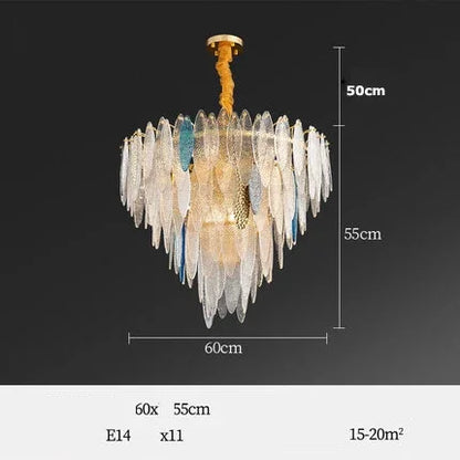 Decorbites™ Gold LED Glas-Lüster für Esszimmer Wohnzimmer Schlafzimmer_Hauptschlüsselwort: Pendelleuchten