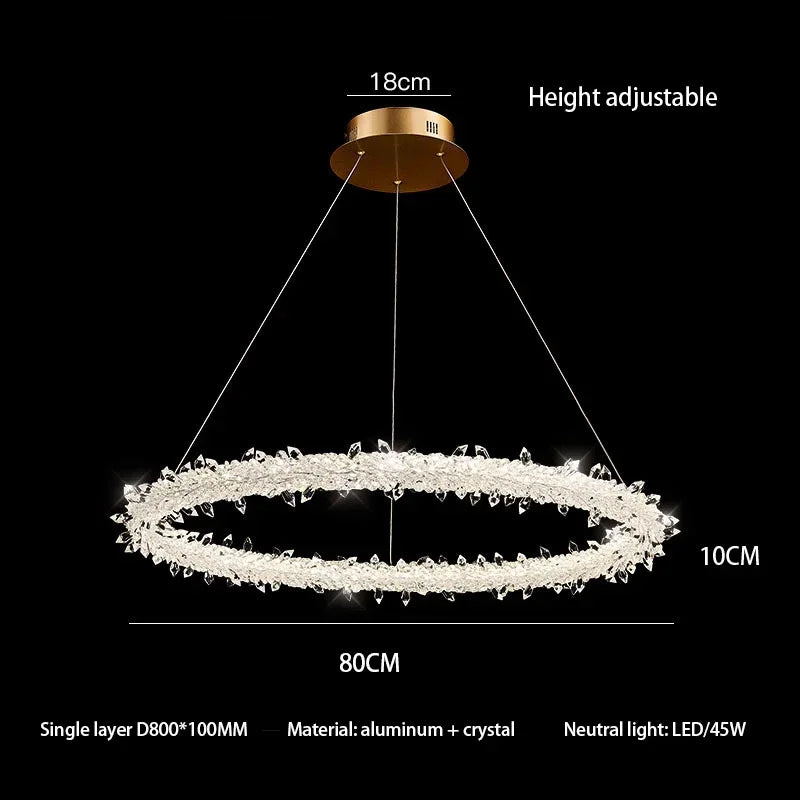 Decorbites™ Kristallblumen-LED-Hängeleuchte für Wohn- und Esszimmer
