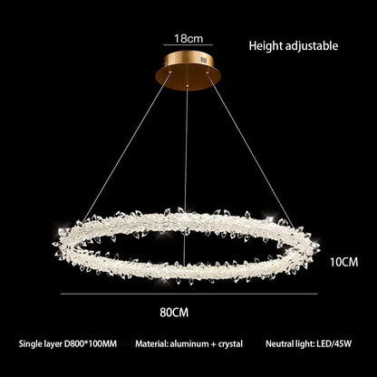 Decorbites™ Kristallblumen-LED-Hängeleuchte für Wohn- und Esszimmer