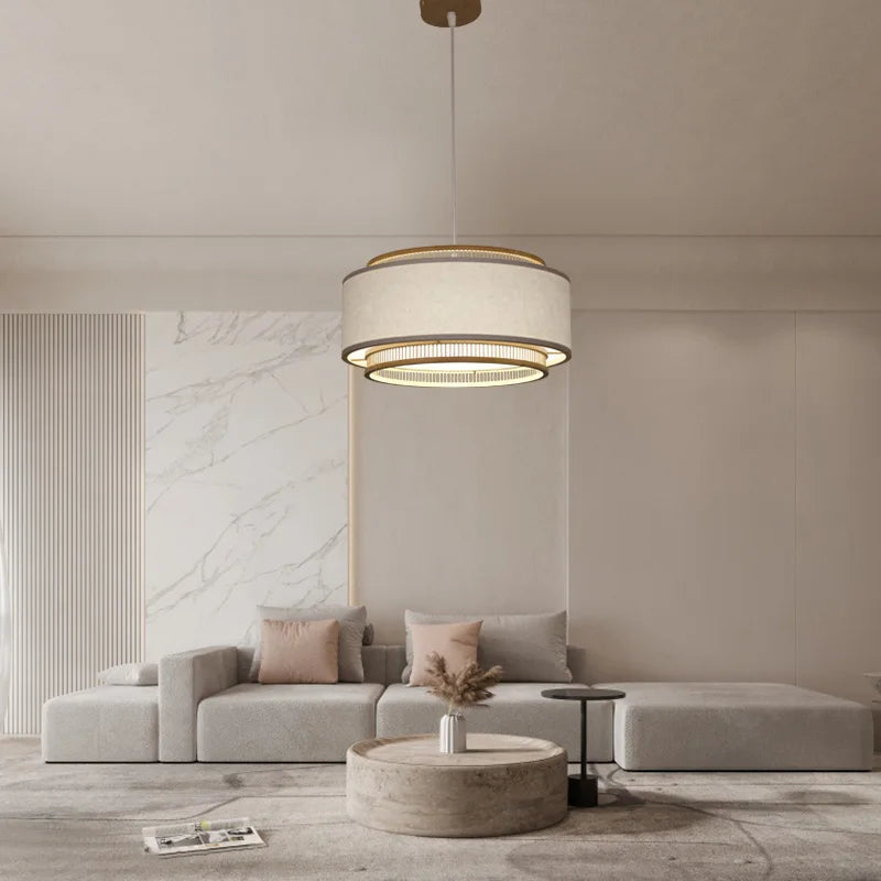Decorbites™ Japanische Bambus-Hängeleuchte für Wohnzimmer, Esszimmer, Schlafzimmer – Ikone des ruhigen Stils