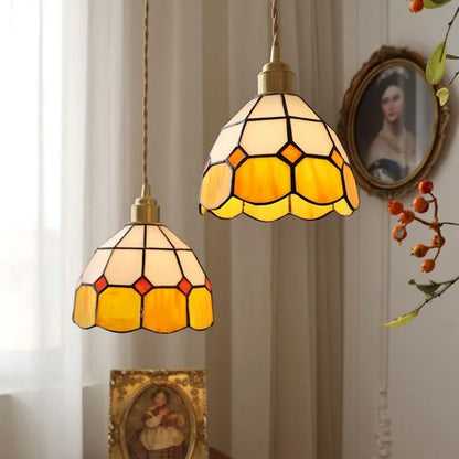 Decorbites™ Glas-LED-Hängeleuchte im Tiffany-Stil, handgenäht, für Esszimmerbeleuchtung
