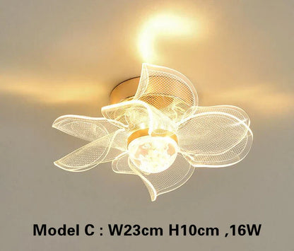 Decorbites™ Gold Akryl LED Deckenleuchte – Moderne nordische Stilbeleuchtung für die Hausdekoration