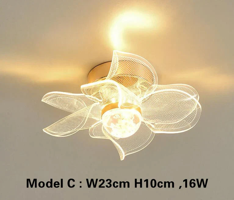 Gold Nordic Ceiling Light With Efficient LED