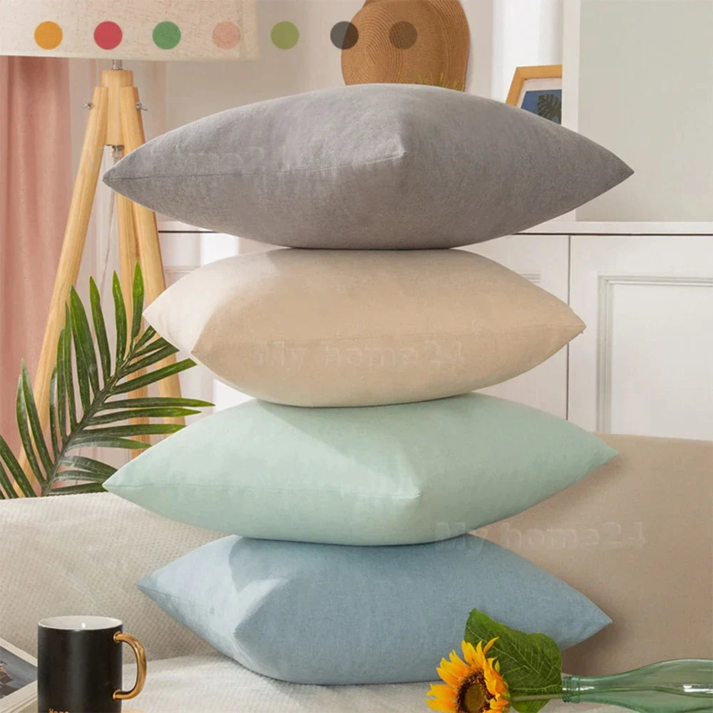 Decorbites™ Baumwoll-Leinen-Kissenbezug-Set für die Einrichtung zu Hause - Einfache Kissenbezüge