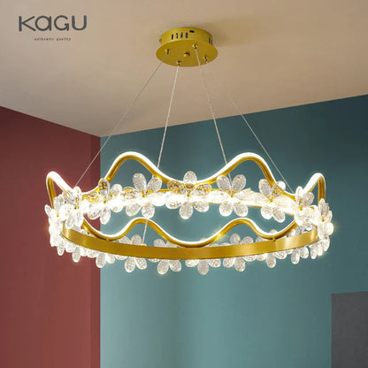 Decorbites™ Kristallblumenring-Leuchter für modernes Wohn- und Schlafzimmer