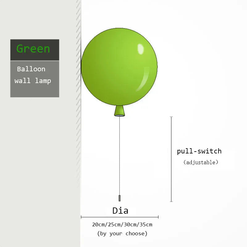 Decorbites™ Bunte Ballon-LED-Wandleuchten mit Speicherfunktion