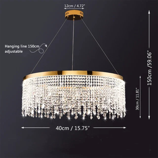 Decorbites™ Kristall-Lüster: Moderne nordische LED-Hängeleuchte für luxuriöse Heimdekoration