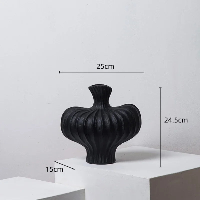 Decorbites™ Fringe Heterophore Vase - Handgefertigte Porzellan-Floralarrangement-Dekoration