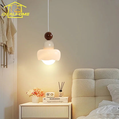 Decorbites™ Sahne-Wind-Harz/Glas-Hängeleuchten: Moderne LED E27 Hängelampe für Schlafzimmer, Bar, Kinderzimmer