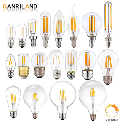 Decorbites™ LED-Filamentlampe Klarer Glas T16 A19 ST64 Dimmbare Vintage-Lampe