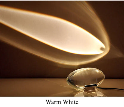 DecorBites™ Crystal LED Table Lamp: Elegant Night Light for Living & Bedroom Decor