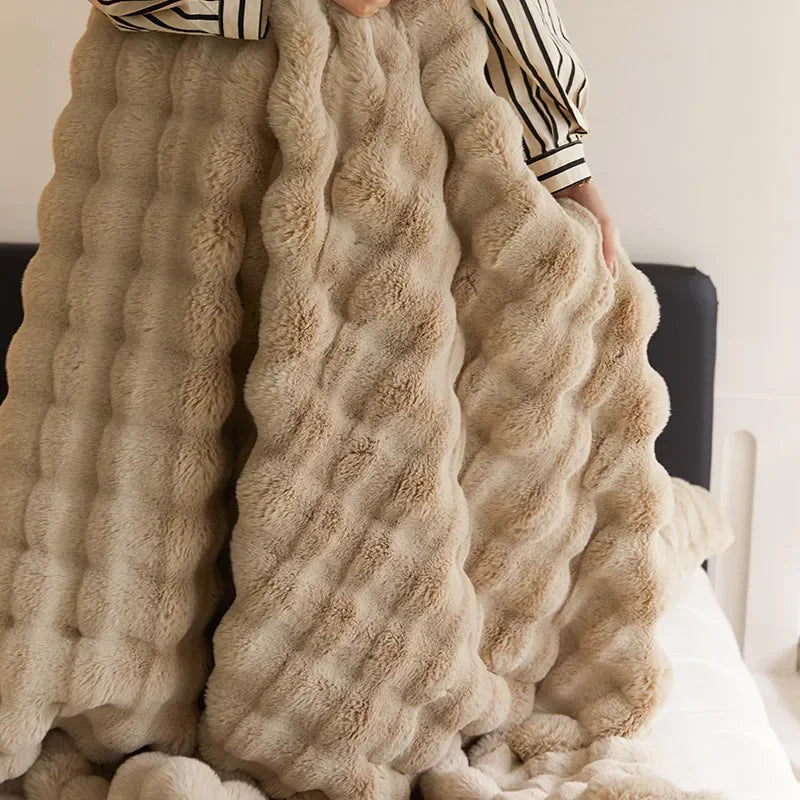 Faux Fur Winter Blanket