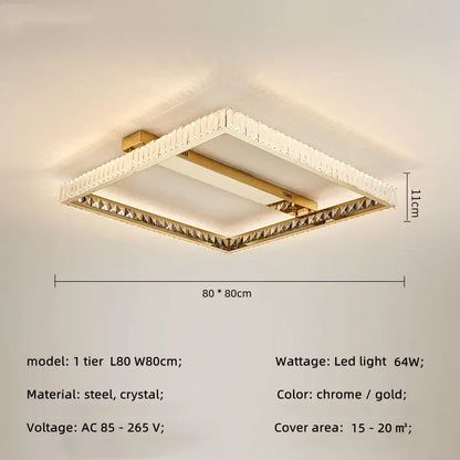 Decorbites™ Kristall-LED-Deckenleuchter: Intelligente, dimmbare Beleuchtung für das Schlafzimmer