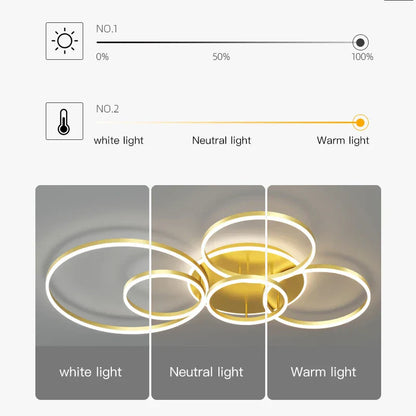 Decorbites™ LED-Deckenleuchter-Ringe Pendelleuchte - Minimalistische Heimbeleuchtung
