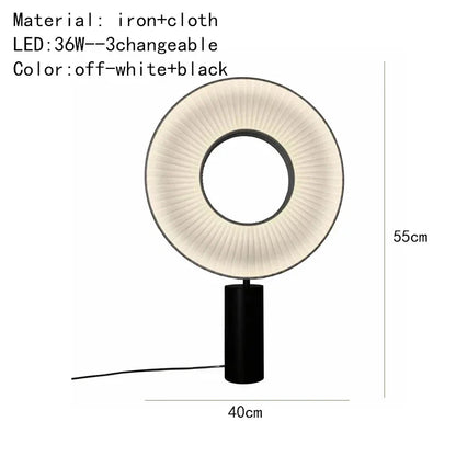 DecorBites™ Dix Iris Pendant Light Fabric Round Ring Aesthetics Art Decor Light