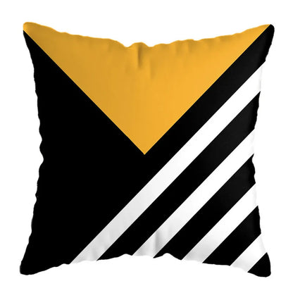 Decorbites™ Geometrisches Hirsch-Print Kissenbezug 45x45 cm - Gelb Hausteppich-Dekoration
