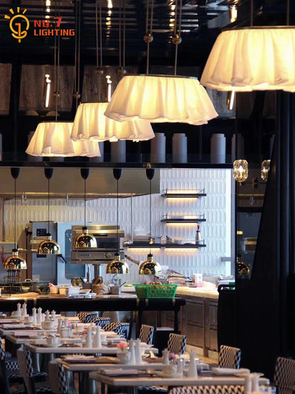 Decorbites™ Französisches Design LED E27 Stoff-Hängeleuchten für Atmosphären-Dekoration in Hotels, Restaurants und Bars