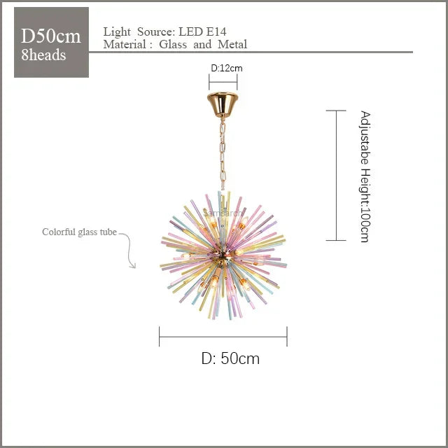 Decorbites™ Dandelion-Hängeleuchte: Lebendige Kinder-Kronleuchter-Beleuchtung für moderne, farbenfrohe Räume
