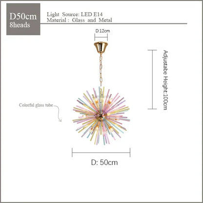 Decorbites™ Dandelion-Hängeleuchte: Lebendige Kinder-Kronleuchter-Beleuchtung für moderne, farbenfrohe Räume