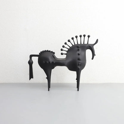 Decorbites™ Abstrakte Pferde-Metallskulptur Dekorative Figur - Wohnungsdekoration-Zubehör