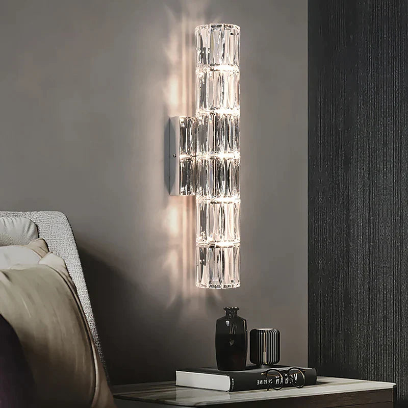 DecorBites™ Crystal Deluxe Wall Sconce for Living Room Bedroom Bedside Villa - Luxury Light