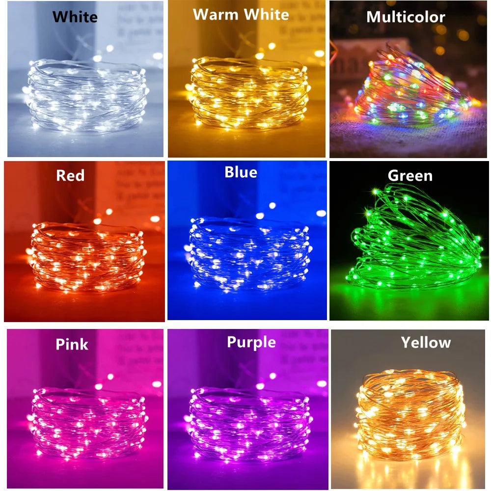 Decorbites™ Kupferdraht-Feenlichter für Weihnachtsbaum Hochzeitsparty
