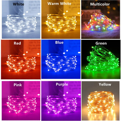 Decorbites™ Kupferdraht-Feenlichter für Weihnachtsbaum Hochzeitsparty