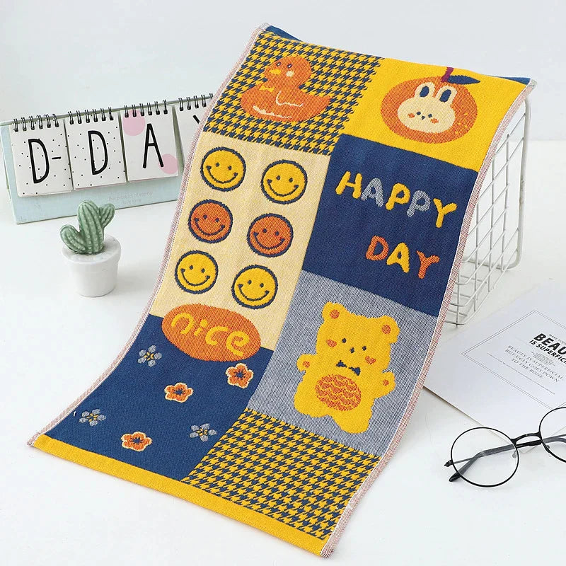 Cotton Cartoon Hand Towels