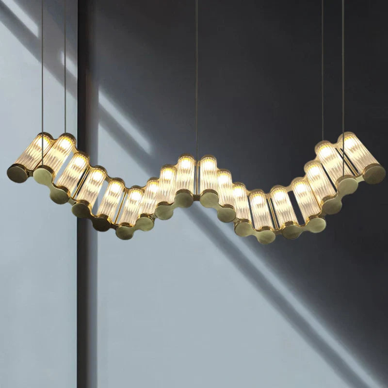 DecorBites™ Golden Chandelier LED Dimming Light for Modern Living Room & Bedroom