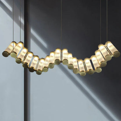 DecorBites™ Golden Chandelier LED Dimming Light for Modern Living Room & Bedroom