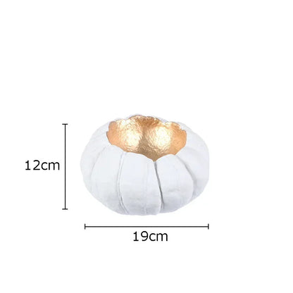 DecorBites™ Gold Pumpkin Resin Sculpture Ornaments Home Decor-Artistic Room Aesthetics