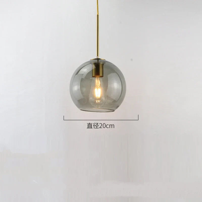 DecorBites™ Glass Ball LED Pendant Lights for Chic Home Decor and Lighting
