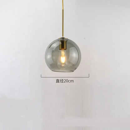 DecorBites™ Glass Ball LED Pendant Lights for Chic Home Decor and Lighting