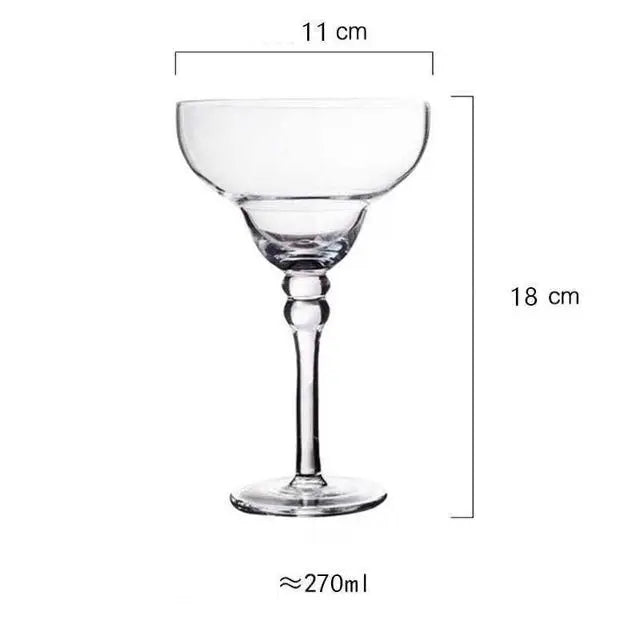 Decorbites™ Handgefertigtes Buntes Set Margarita-Weingläser für Hausbar, Hochzeitsfeier Trinkgeschirr