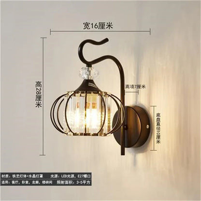 DecorBites™ Crystal LED Wall Lamp for Home Decor - Modern Sconce Light Fixture for Living Room & Bedroom
