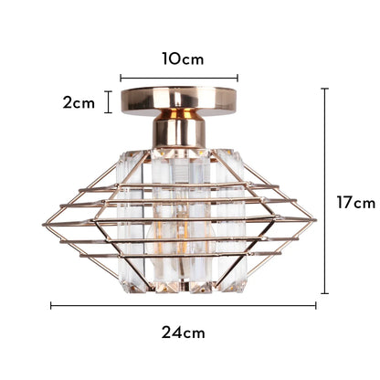 DecorBites™ Glass Crystal LED Ceiling Chandelier for Home Decor