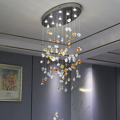 Decorbites™ Kristall-Esszimmer-Lüster: Elegante Stein-Dekorationsbeleuchtung für das Wohnzimmer