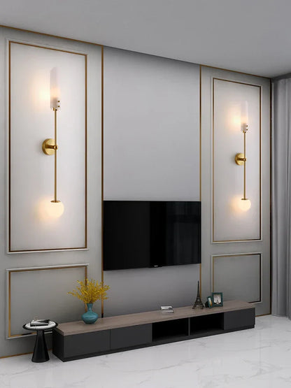 DecorBites™ Gold Metal Wall Light: Nordic Style Bedroom Bedside Lamp for Modern Living Room Decor