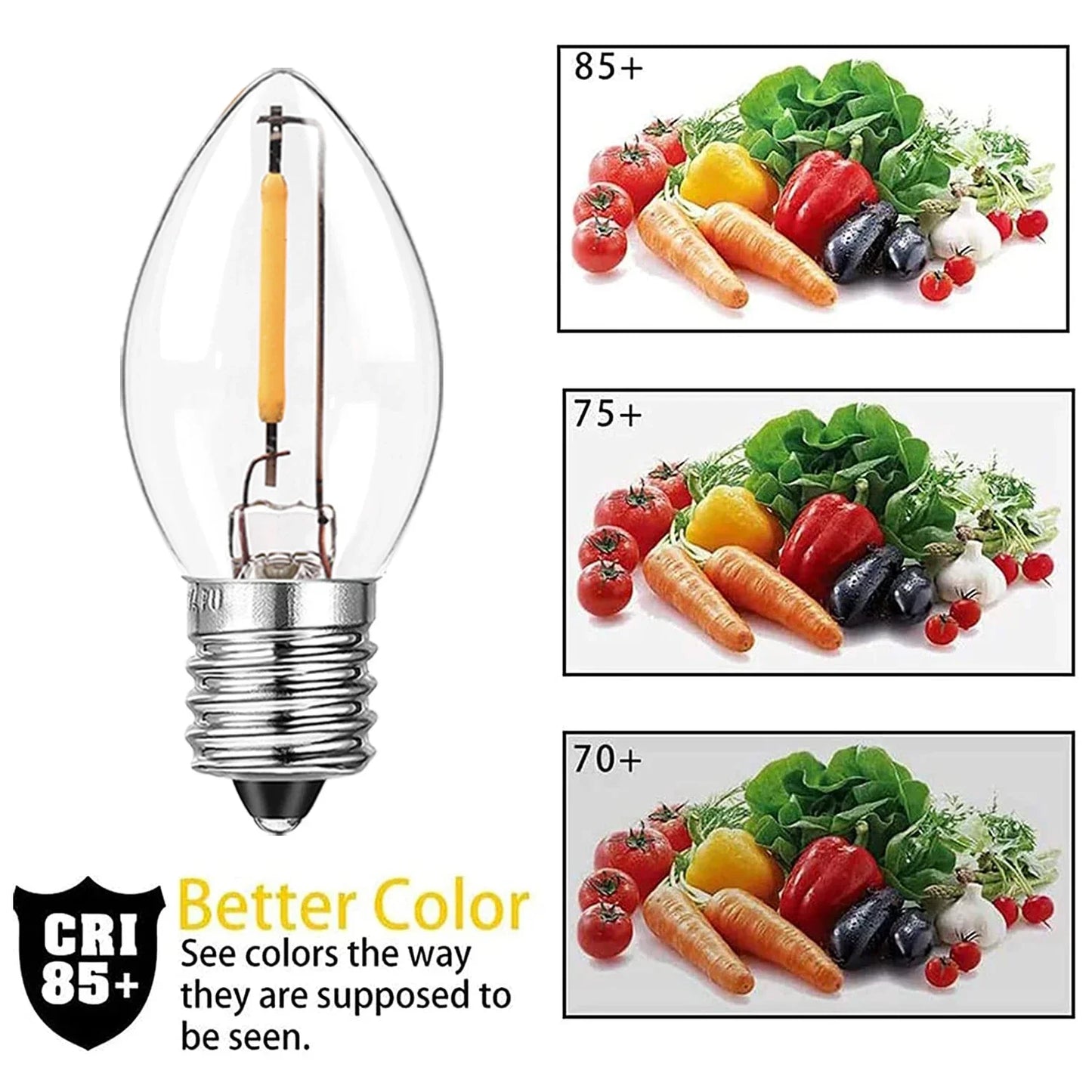 Decorbites™ Dimmbare LED-Nachtleuchten: E12 E14 Sockel, 0,5 W, Warmweiß 2700 K