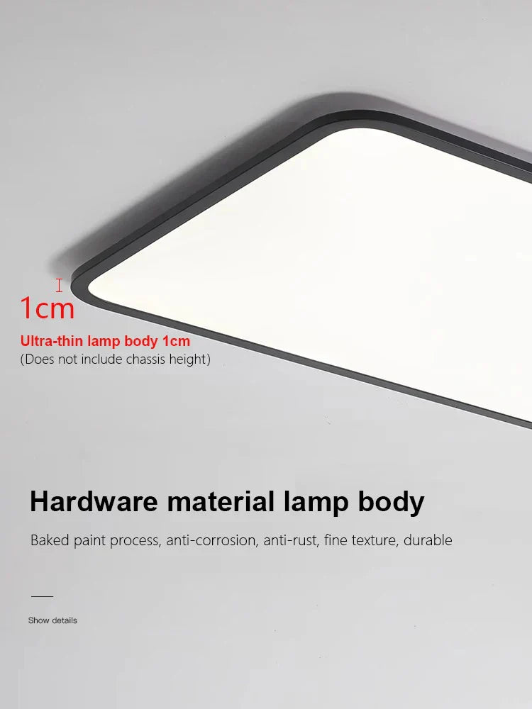 Decorbites™ LED-Deckenleuchte: Modernes minimalistisches rechteckiges Design für Wohnzimmer, Schlafzimmer, Innenbeleuchtung