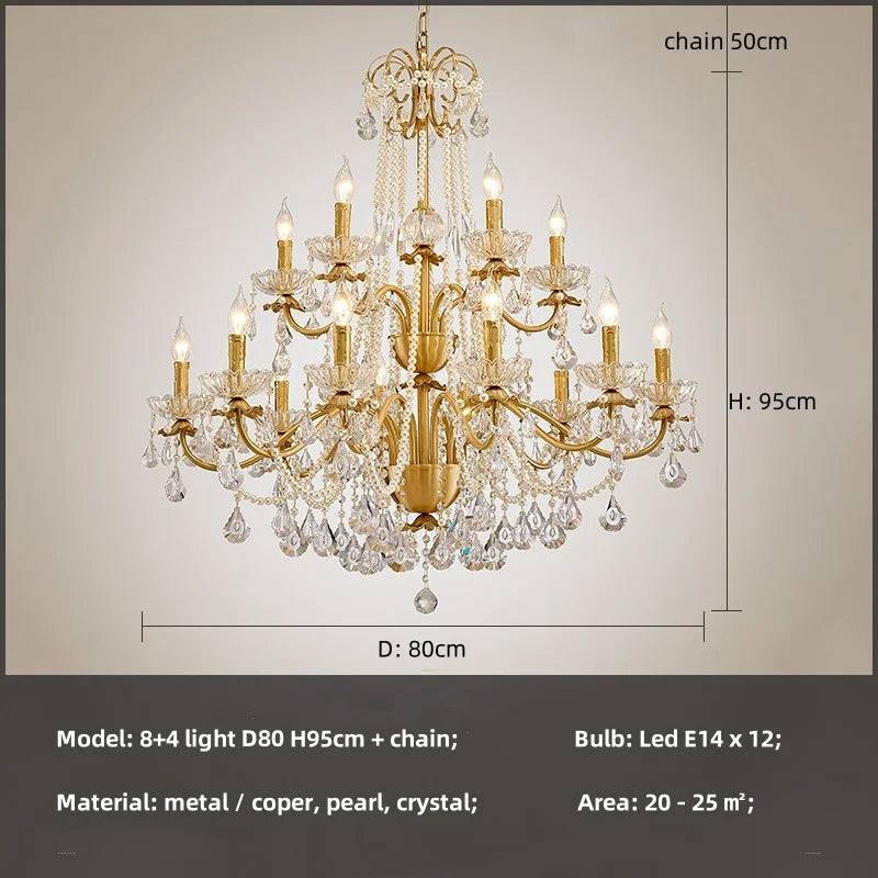 Decorbites™ Kristallanhänger-Lüster Flurleuchte Luxus Kerzendesign LED Lamparas