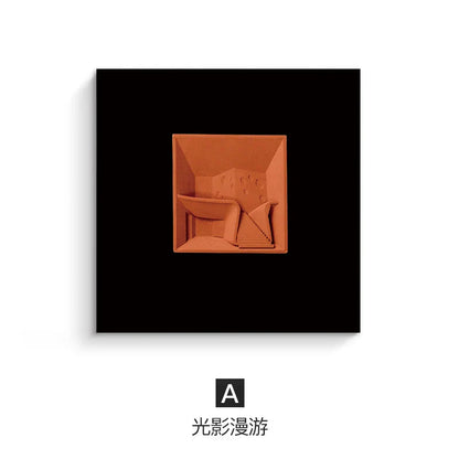 Decorbites™ Abstrakte Geometrische Wanddekoration Quadratisches Wandbild Raumaccessoires