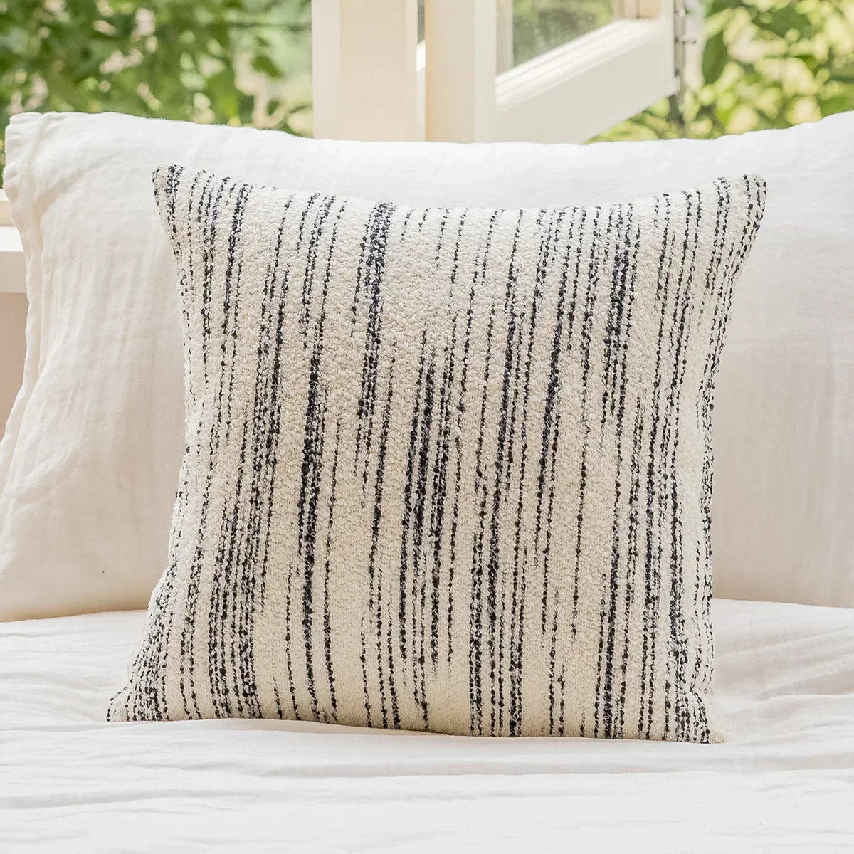 DecorBites™ Geometric Jacquard Cushion Cover 45*45 Modern Design Sense Pillowcase