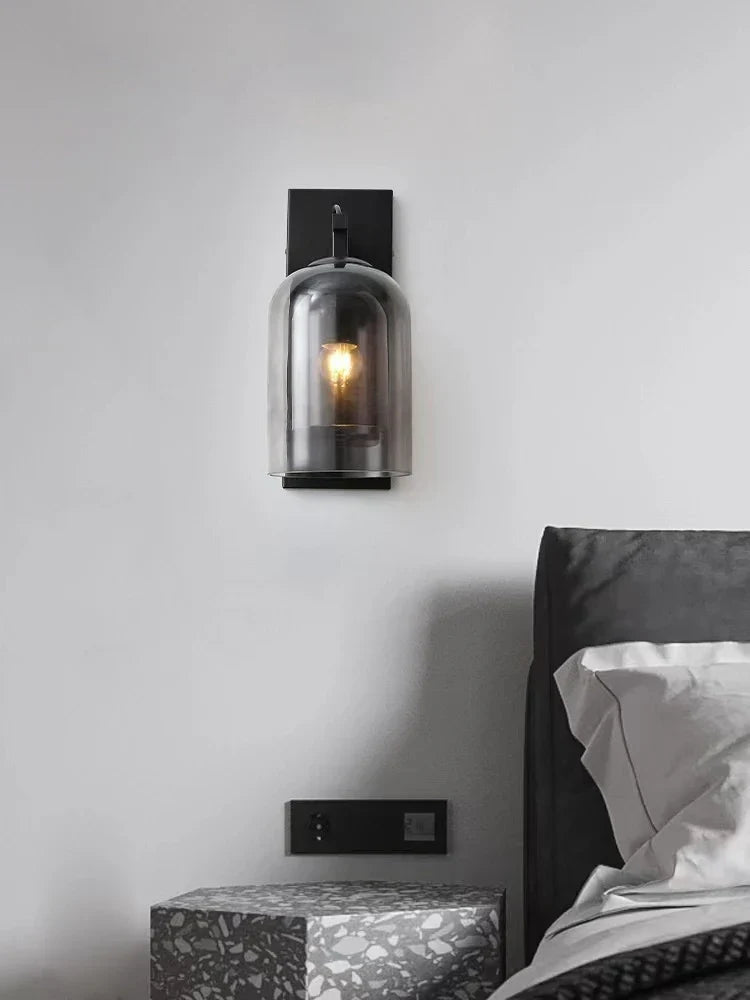 DecorBites™ Industrial Glass Wall Lamps for Living Room Bedroom Aisle Staircase Decor