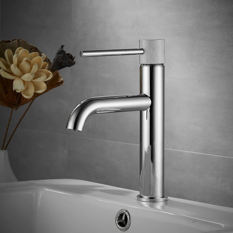 Basin Faucet Matte Black Brass
