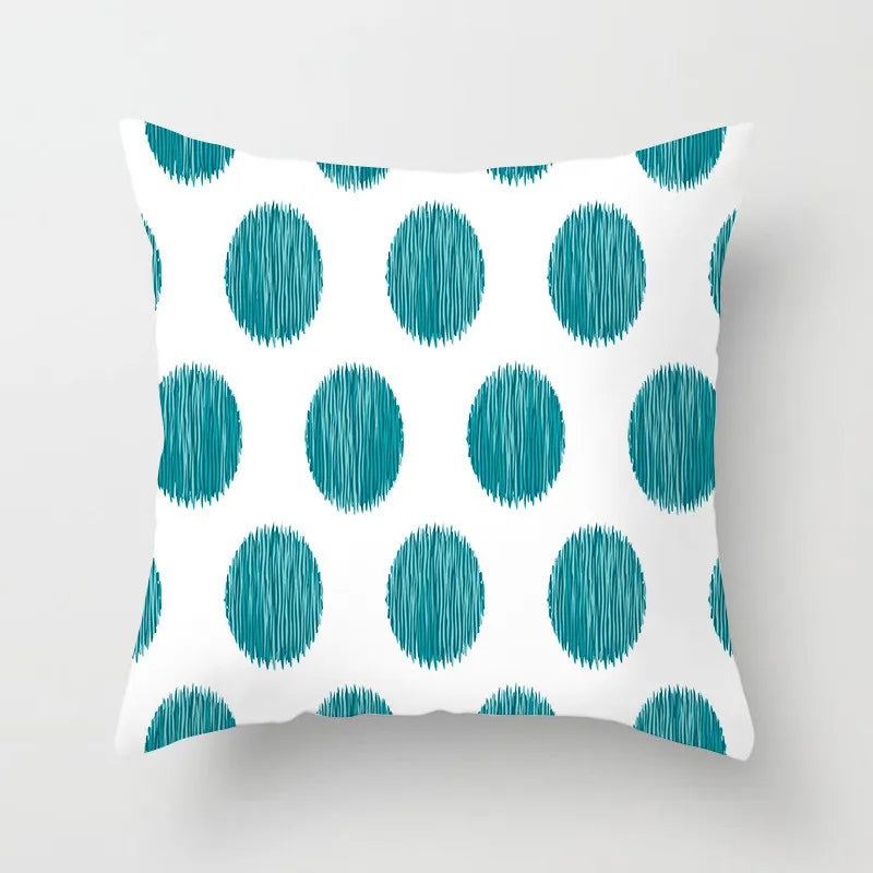 Geometric Leaf Feather Cushions