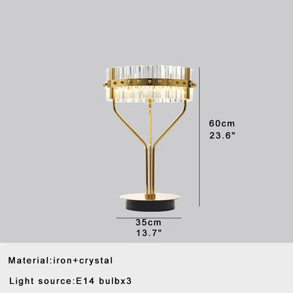 Decorbites™ Kristallbartischlampe Luxuriös Dimmbare 2700K Schreibtischleuchte Elegante Heimdekoration