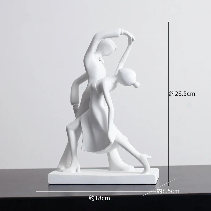 Decorbites™ Abstrakte Harz-Skulptur Moderne Schreibtisch-Dekoration Minimalistische Figuren Ornamente